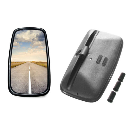 Rearview mirror outside mirror truck tractor excavator Mercedes Iveco Volvo MB 365x190 L = R