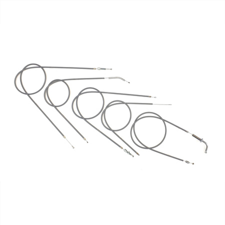 Bowden Cable Kit for NSU Quickly N/S to No.268491, 5pc, Grey