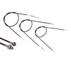 Zestaw cięgno Bowdena + linka prędkościomierza do MZ RT125/1 RT125/2 - czarny (4-częściowy)
