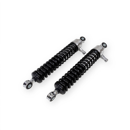 Pair of struts shock absorbers suitable for Simson S51 S50 S70 Enduro - chrome 360 mm