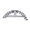 Front fender with brace for Simson S50/S51 - silver powder-coated