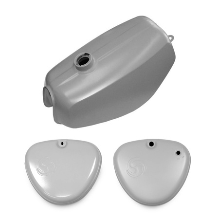 Set tank + 2x side cover swivel for Simson S50 S51 S70 - primed