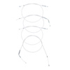 Bowden cable kit for Simson SR2/SR2E, 4 pcs - white