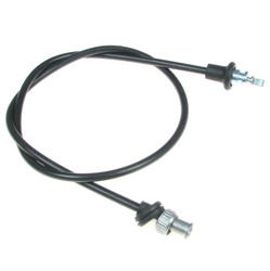 Speedometer cable w/ rubber boot for Simson AWO, EMW, IFA, MZ - Black