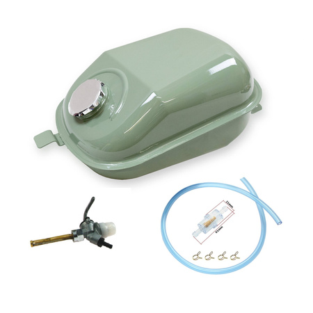 Fuel Tank + Fuel Petcock Set for Simson KR51 Schwalbe (Reinforced)