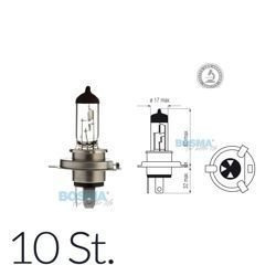 10x halogen bulbs H4 HS1 12V 35 / 35W PX43T with E-approval mark - in a box