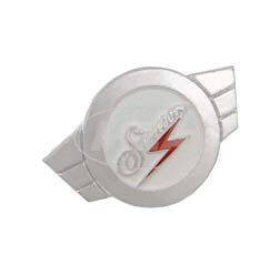 Aluminum badge for Simson KR51 Schwalbe SR4 handlebar shell, silver