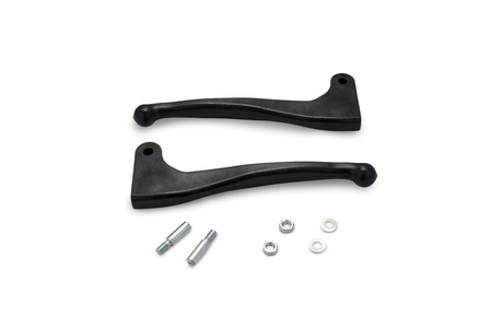 Handbrake lever + clutch lever (aluminum) for Simson S50 S51 S70 SR50 -black