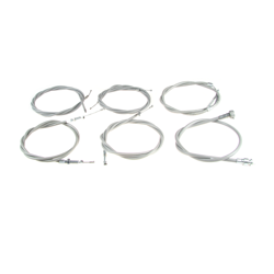 IWL Berlin/Wiesel Cable Kit & Speedometer Cable (6 pcs) - Grey, no rubber