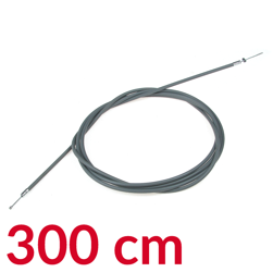 Throttle cable universal 3 m for Sym 50 TBG Explorer Motowell Herkules Kreidler - gray
