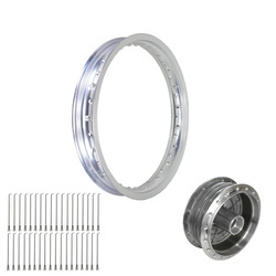 Zestaw piasta, szprychy i felga alu do Simson S51/KR51/Schwalbe SR4