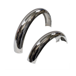 Chrome Front & Rear Fender Set (2) for Simson S50/S51 moped
