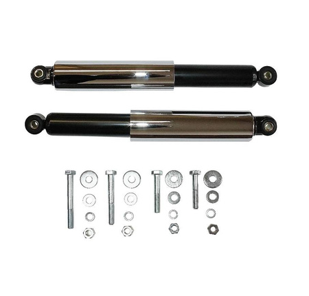 Set shock absorber + screws chrome sleeve 345mm for Simson S50 S51 KR51 SR4 Duo