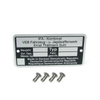 Blank ID plate with punch pin for Simson S50/S51/SR50/SR80/KR51/KR50
