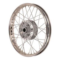 1.50x16 inch Spoked Wheel - Stainless Steel for SIMSON: DUO, KR51/1,2, S50-S83, SR4