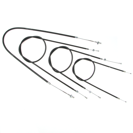 Bowden cable kit for MZ RT125/3 (4-piece) – complete black