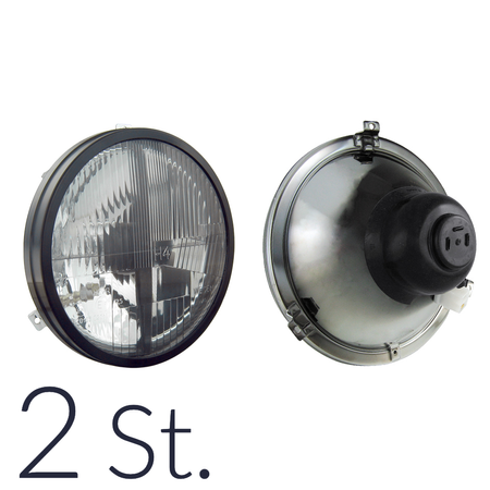 2x Main Headlights with Crosshair for VW Bus T2/T3 – Tuning