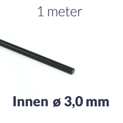 1m Black Bowden Cable Housing 3.0mm for Moped/Motorcycle Brake/Clutch