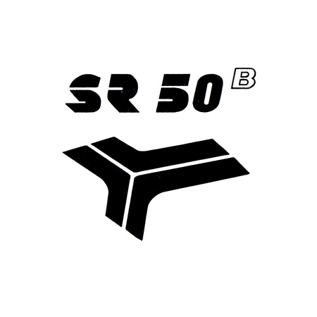 Sticker for Simson SR50 B black | Lettering logo UV-resistant