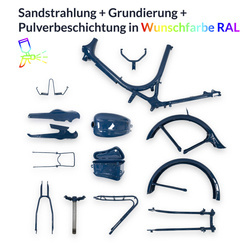 Powder-coated Frame, Tank & Parts for Zündapp 404 Combinette (RAL)