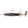 Dynamic sequential LED turn signal, black for motorcycle - E24, M10x1.5