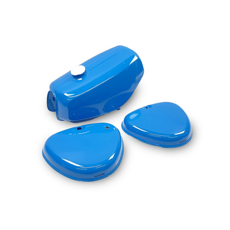 Fuel Tank Set for Simson S51/S70 - Sky Blue - 2nd Choice