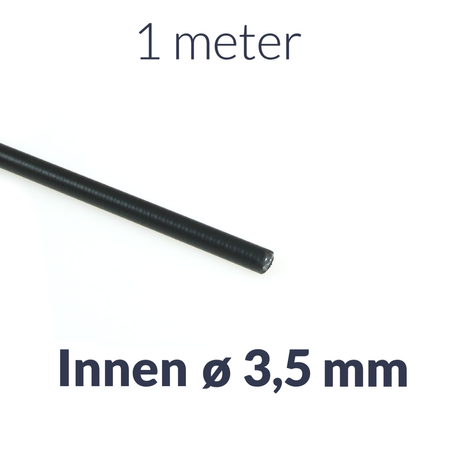 1m x obudowa linki Bowdena czarna wewnętrzna ø3,5mm do motorowerów, motocykli, hamulców, sprzęgieł, przepustnic