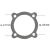 Head gasket for MZ RT 125/1-125/2 - no copper combustion ring