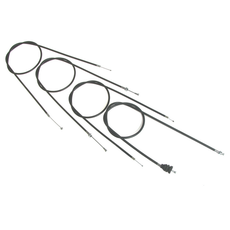 MZ Bowden cable kit ES 175/2 & 250/2 (4pcs) – black