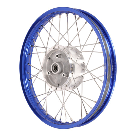 Spoked Wheel 1.50x16 Alloy Rim for SIMSON DUO, KR51/1, KR51/2 — Blue Anodized-
