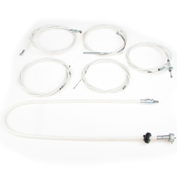 Cable Kit & Speedo Cable (6pc, rubber) for IWL Berlin Wiesel - White