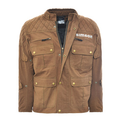 Motorcycle jacket for SIMSON in brown, size L - Functional outdoor jacket