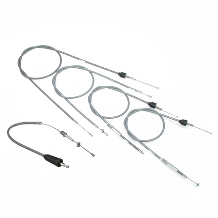 Bowdenzug Set Bremszug, Kupplungszug, Gaszug, Starterzug für Simson SR4-2 - grau