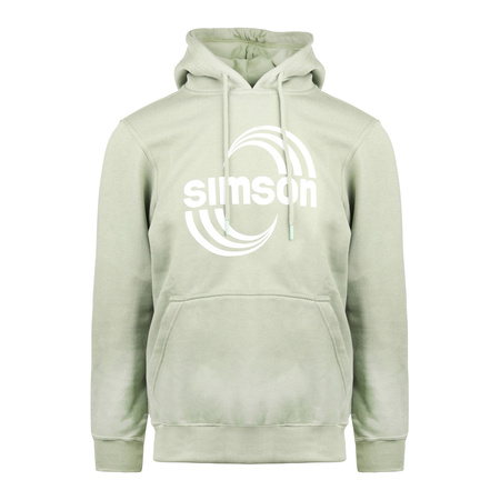 Hoodie with kangaroo pockets, color: sage, size: XXXL - Design: SIMSON Cross