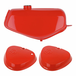 Fuel Tank Set for Simson S51/S70 - Flame Red, Painted
