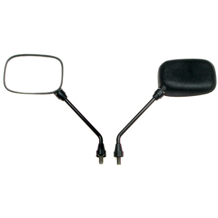 2x Universal M8 Square Mirrors (Left + Right) for Scooter/Quad