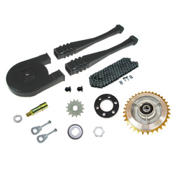 Kettenkit Großer Kettenradantrieb-Set Kettensatz 110 Glieder 15Z für Simson S51