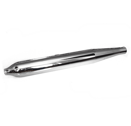 Cigar-shaped muffler for EMW R35 (from Bj. 53) - chrome