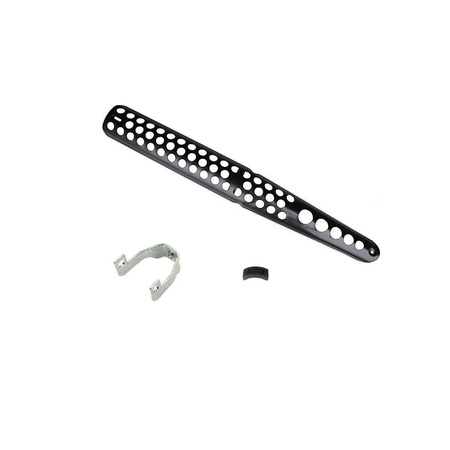 Exhaust heat protection + rubber pad for Simson S51 S53 S70 S83 Enduro - black