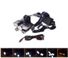 LED Motorcycle Headlamp 18000 lm USB Rechargeable with Red Warning Light