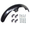 Front Fender + 2 Clamp Brackets for Simson S50/S51/S70 - Black