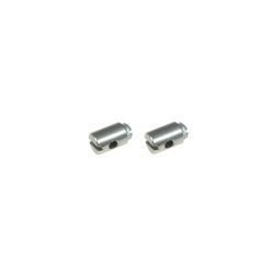 2x Schraubnippel 5x7mm Klemm Nippel für Gaszug Bowdenzug Seilzug Universal