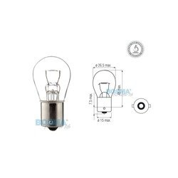 Glühlampe Glühbirne 12V P21W BA15s (E) Blinker Rücklicht für Simson, MZ