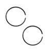 2x Piston Rings Ø56.00 (nominal) for MZ ES/ETS/TS 150