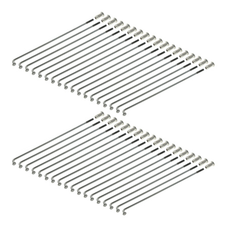 Stainless steel spokes for Simson S50/S51, 16", 140mm, drum brake