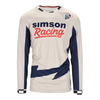 T-shirt with motif: SIMSON Racing, color: white, size: S