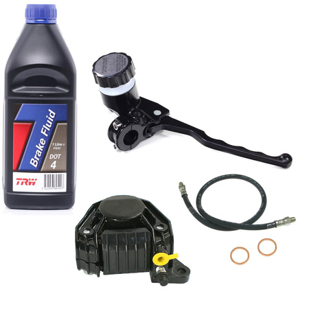 Set master cylinder brake pump + brake caliper + brake fluid for MZ ETZ