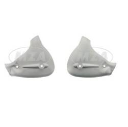 Set Zierblech L+R 2-Befestigungslöcher ALU Vordergabel f. Simson KR50 SR2E SR4-1