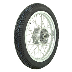 Complete wheel for Simson KR51/1 Schwalbe — aluminum rim + Vee Rubber tire