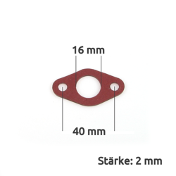 Flange gasket ø16mm carburettor for Simson S50 S51 SR50 SR80 KR51 Schwalbe SR4-2